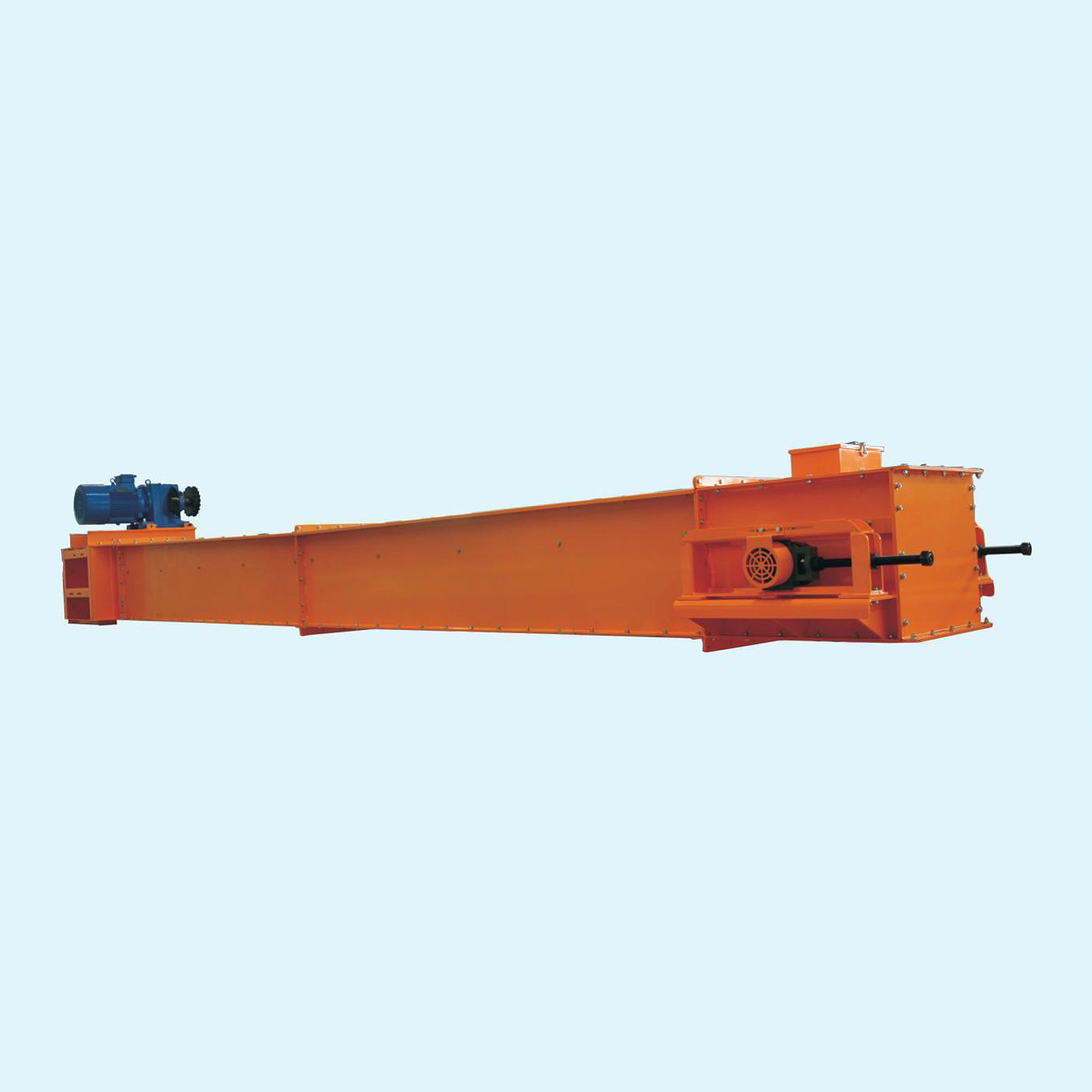 Bending plate chain scraper